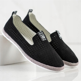 Filippo Slip in pelle casual nero 1