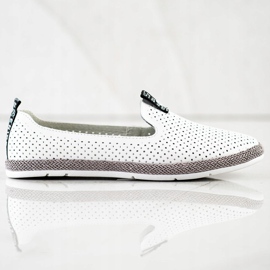 Filippo Slip in pelle casual bianca 2