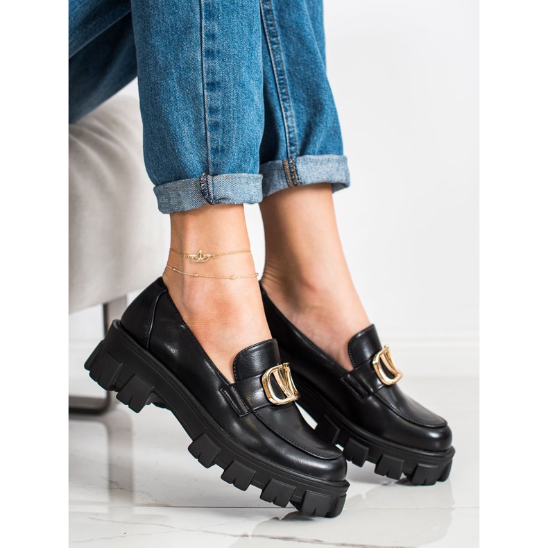 Seastar Mocassini Sulla Piattaforma Della Moda nero 1