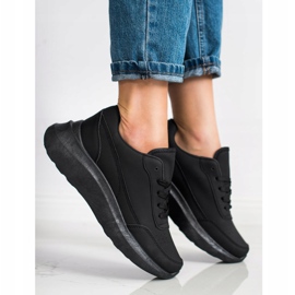 SHELOVET Sneakers classiche in ecopelle nero 1