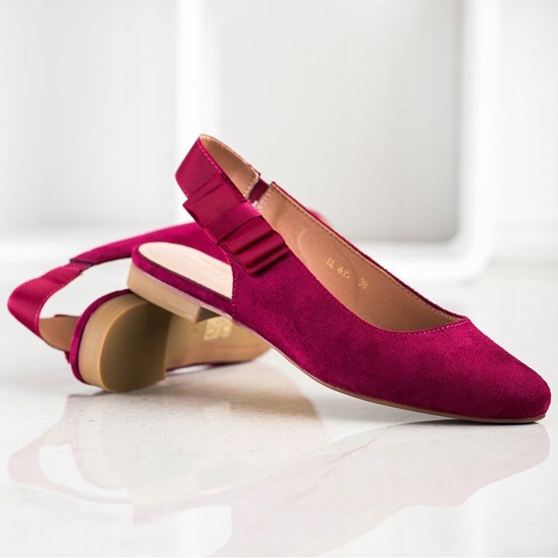 Sergio Leone Décolleté Slip-on Con Fiocco rosa 1