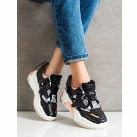 SHELOVET Scarpe da ginnastica colorate alla moda nero multicolore 1