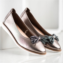 Ballerine con frange Sergio Leone marrone multicolore 1