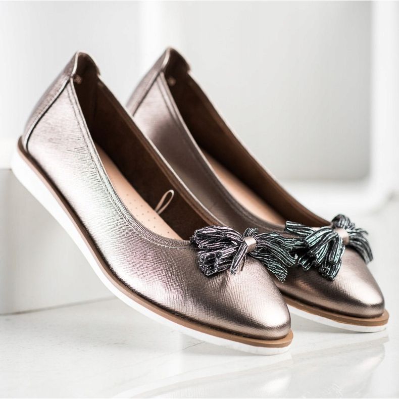 Ballerine con frange Sergio Leone marrone multicolore 1