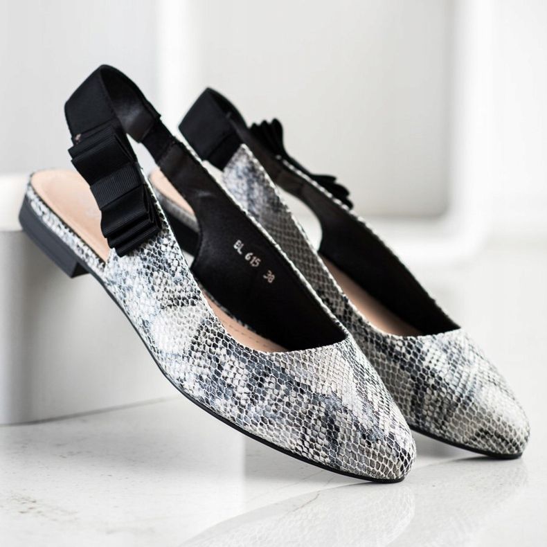 Sergio Leone Décolleté Slip-on Con Fiocco grigio 1