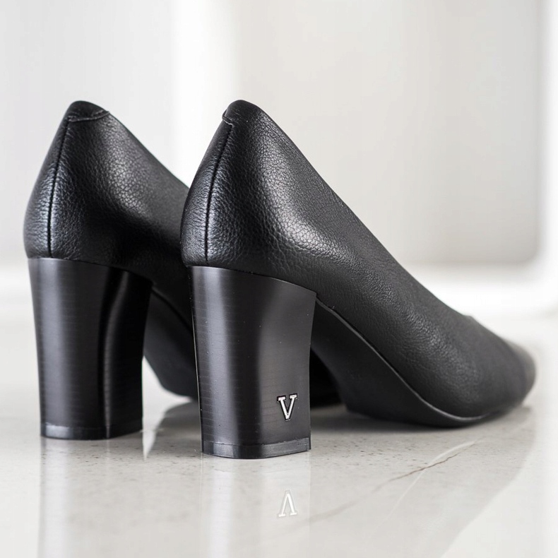 Décolleté Con Ecopelle VINCEZA nero 1