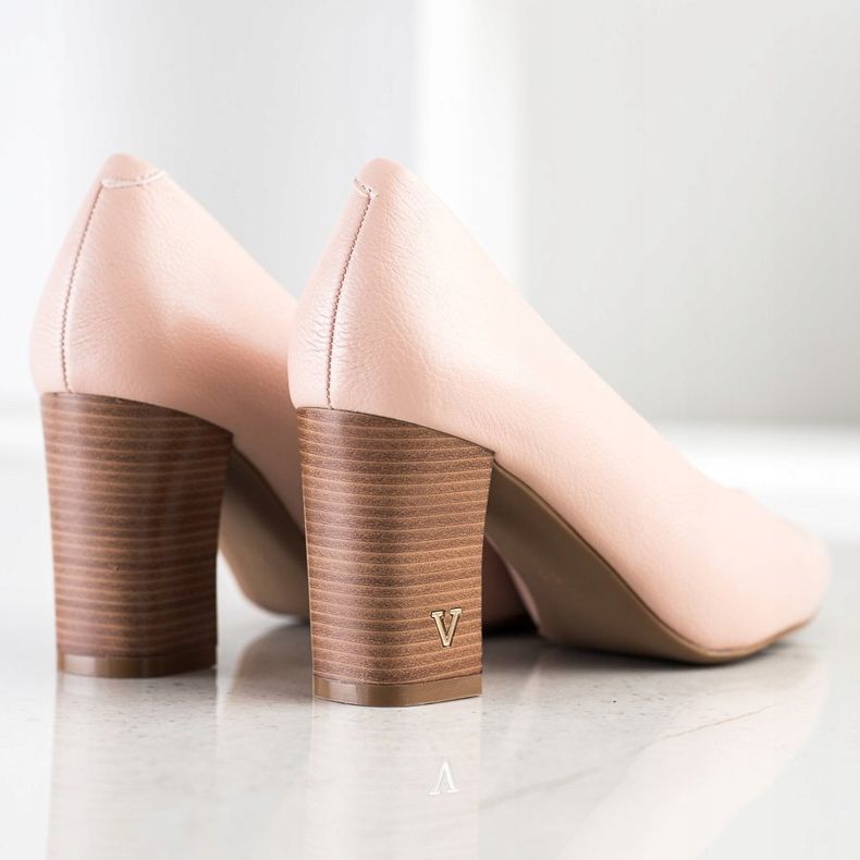 Décolleté Con Ecopelle VINCEZA rosa 1