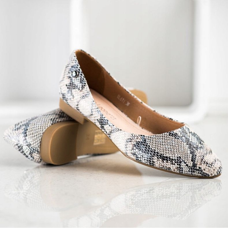 Ballerine Sergio Leone con stampa serpente multicolore 1