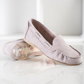 Mocassini grigi di Sergio Leone beige 1