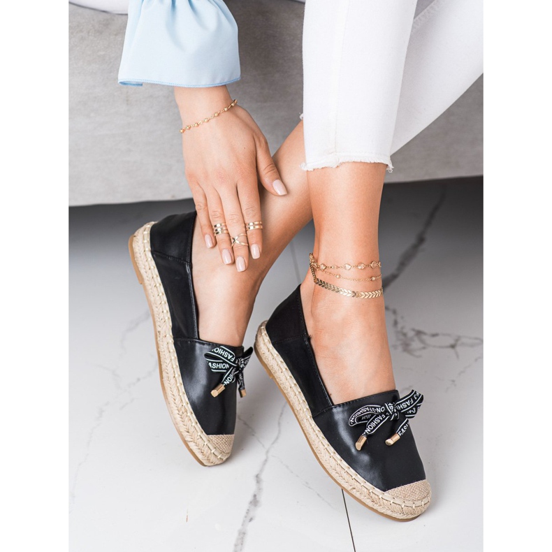 S. BARSKI Espadrillas Nere Con Ecopelle nero 1
