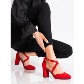 Décolleté Con Fibbia Sergio Leone rosso 1