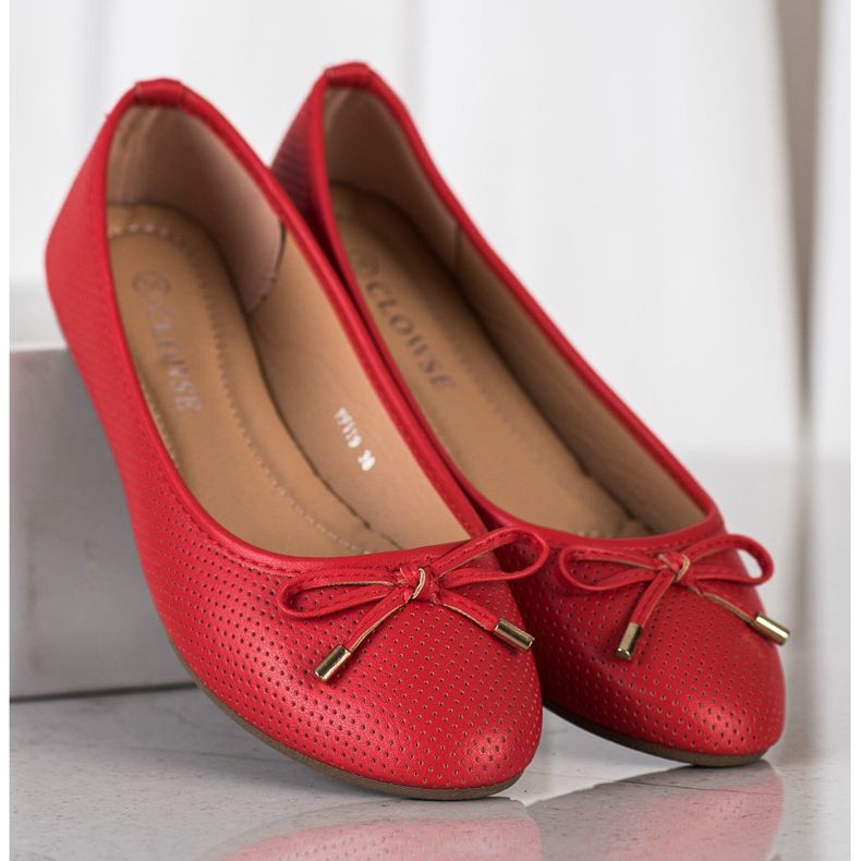 Clowse Ballerine rosse rosso 1