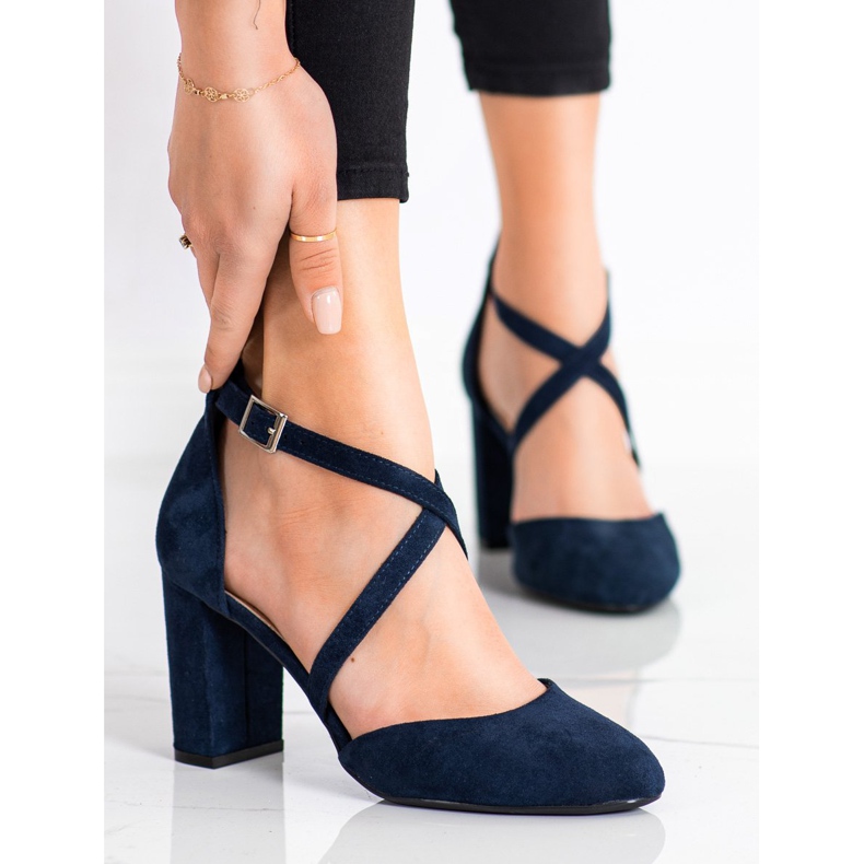 Décolleté Con Fibbia Sergio Leone blu navy 2