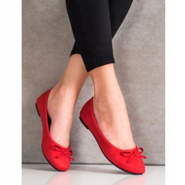 Clowse Ballerina Classica In Pelle Scamosciata rosso 1