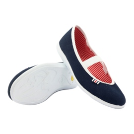 Sneakers da donna ceca Befado 493q002 blu navy bianca 3