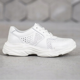 Filippo Sneakers classiche in pelle bianca 2