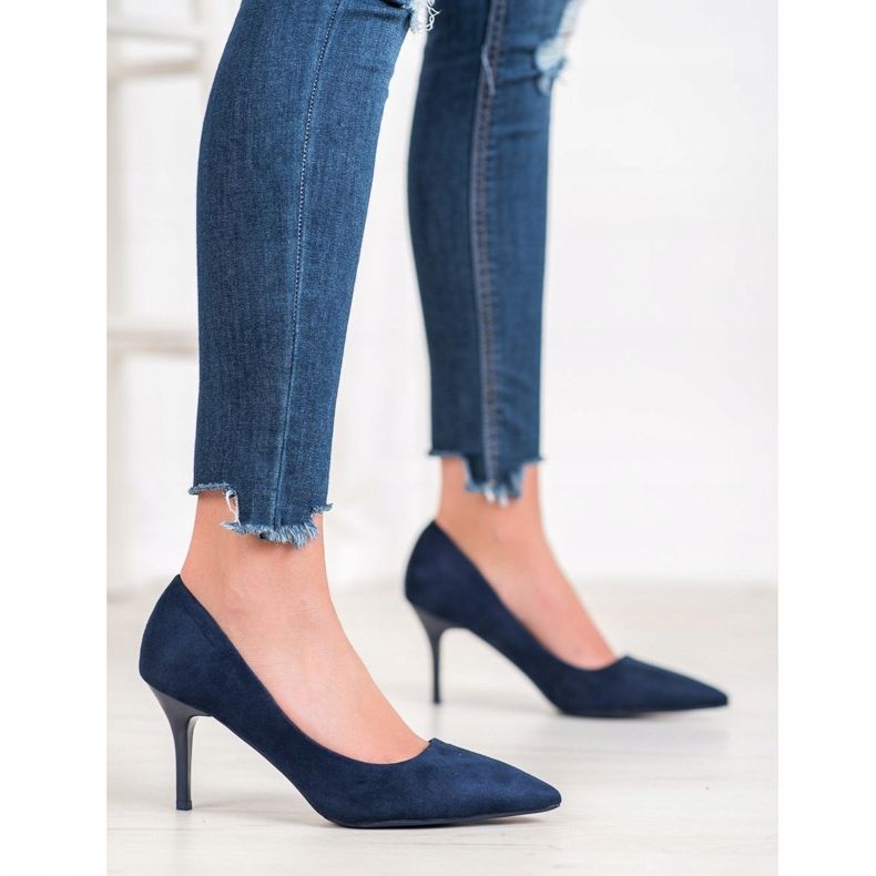 Small Swan Tacchi alti casual blu 2