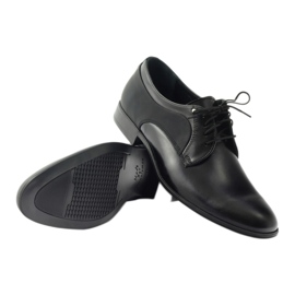 Tur Scarpe da uomo in pelle classica 296 nero 3