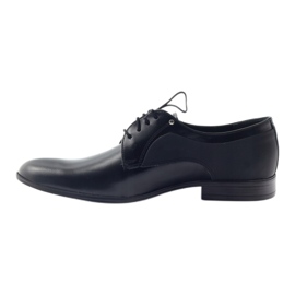 Tur Scarpe da uomo in pelle classica 296 nero 2
