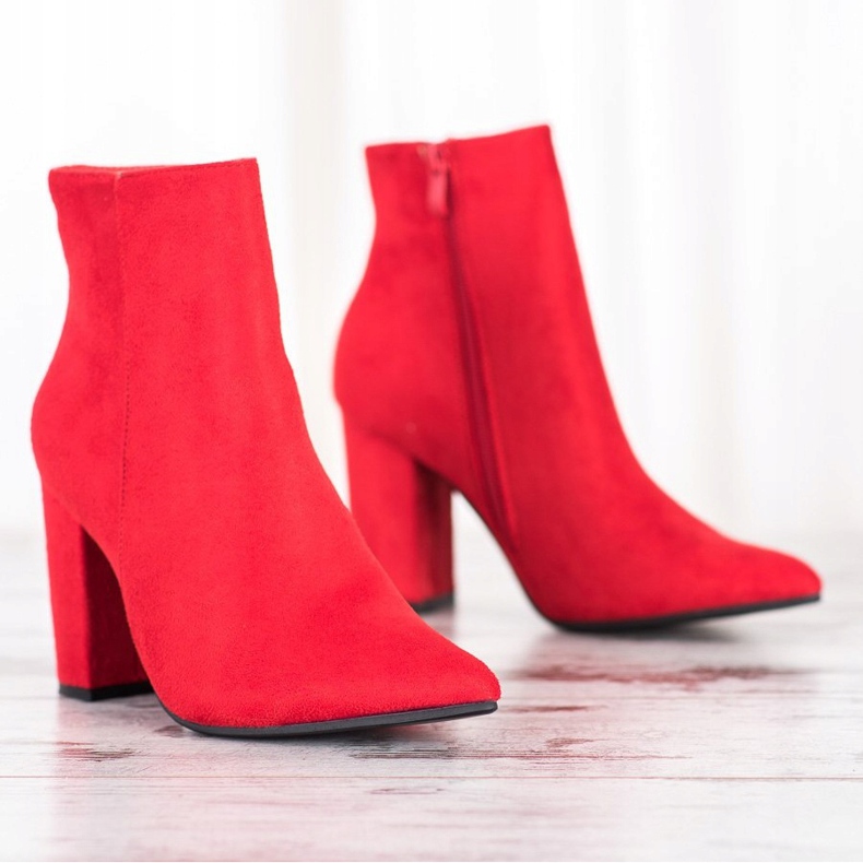 Seastar Stivaletti Scamosciati In Spitz rosso 1
