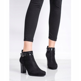 M.Daszyński Stivali eleganti con strisce nero 1