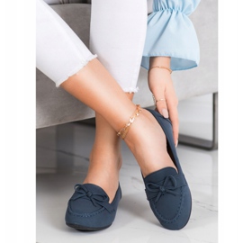 Diamantique Mocassini in ecopelle blu 2