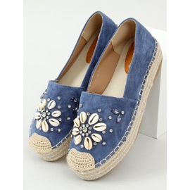 Espadrillas blu con conchiglie 2798 Blue 1