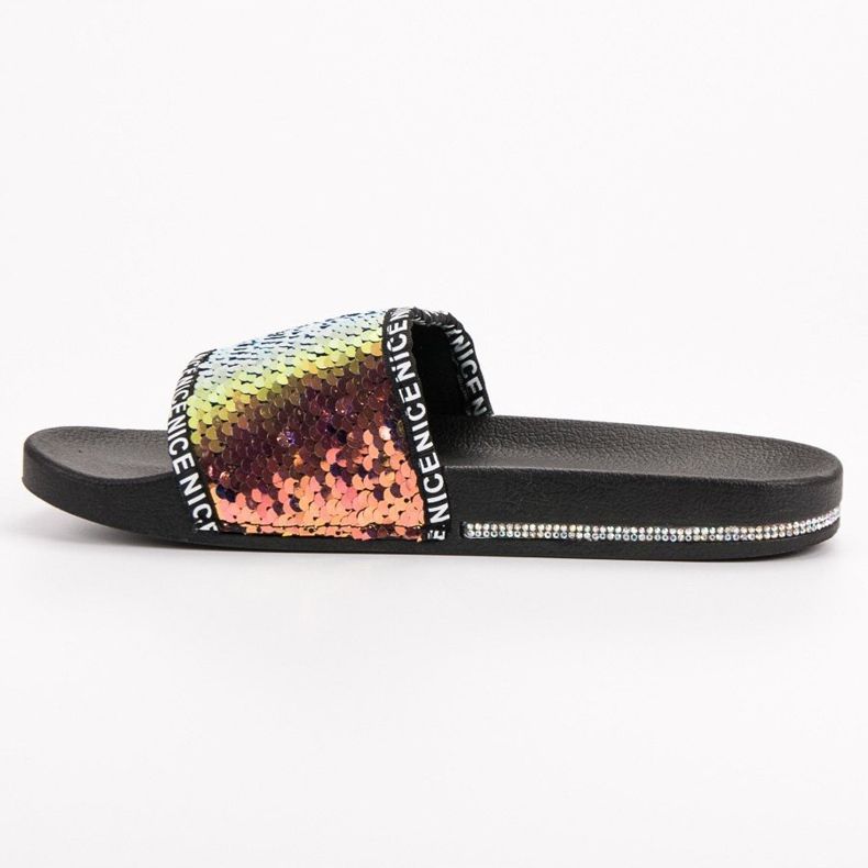 Seastar Pantofole con paillettes multicolore giallo 1