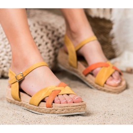 Kylie Sandali espadrillas giallo 1