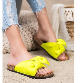 Seastar Pantofole Al Neon Con Fiocco giallo 1