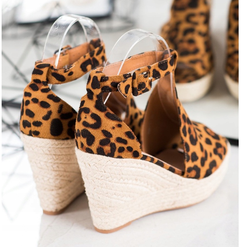 Queen Vivi Zeppe in camoscio costruite marrone 1