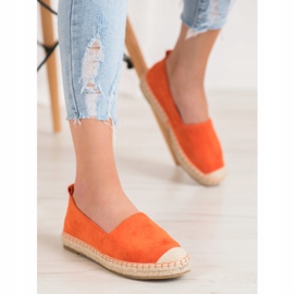 Anesia Paris Espadrillas comode in pelle scamosciata arancia 1