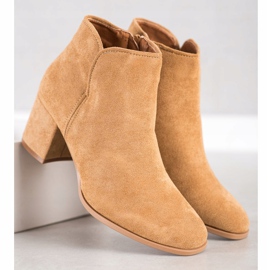 Bella Paris Stivali eleganti con tacco alto beige 1