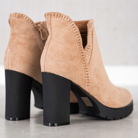 Bella Paris Stivali con tacco alto beige 1