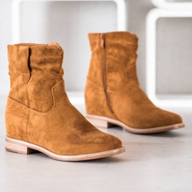 Seastar Stivali da cowboy caldi sulla zeppa marrone 1