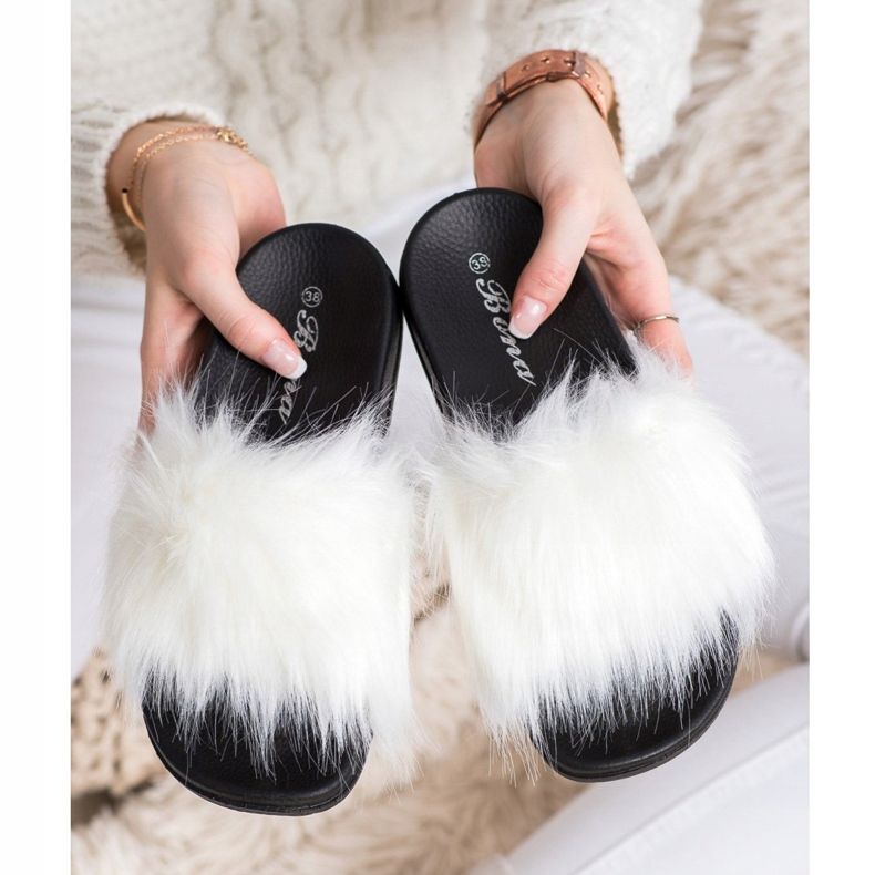 SHELOVET Pantofole alla moda bianco 2