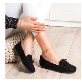 Best Shoes Mocassini casual in pelle scamosciata nero 1