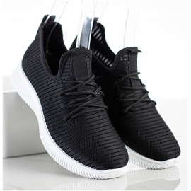 SHELOVET Comode scarpe da ginnastica slip-on nero 1