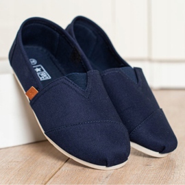 SHELOVET Sneakers blu navy slip-on 1