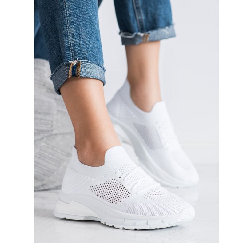 Filippo Sneaker stringate e traforate bianco 1