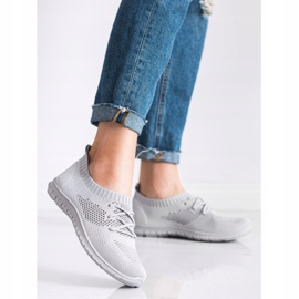 SHELOVET Sneakers traforate grigie grigio 2