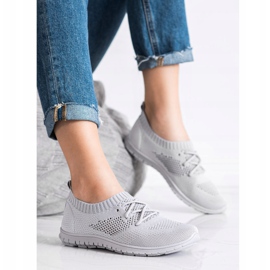SHELOVET Sneakers traforate grigie grigio 1