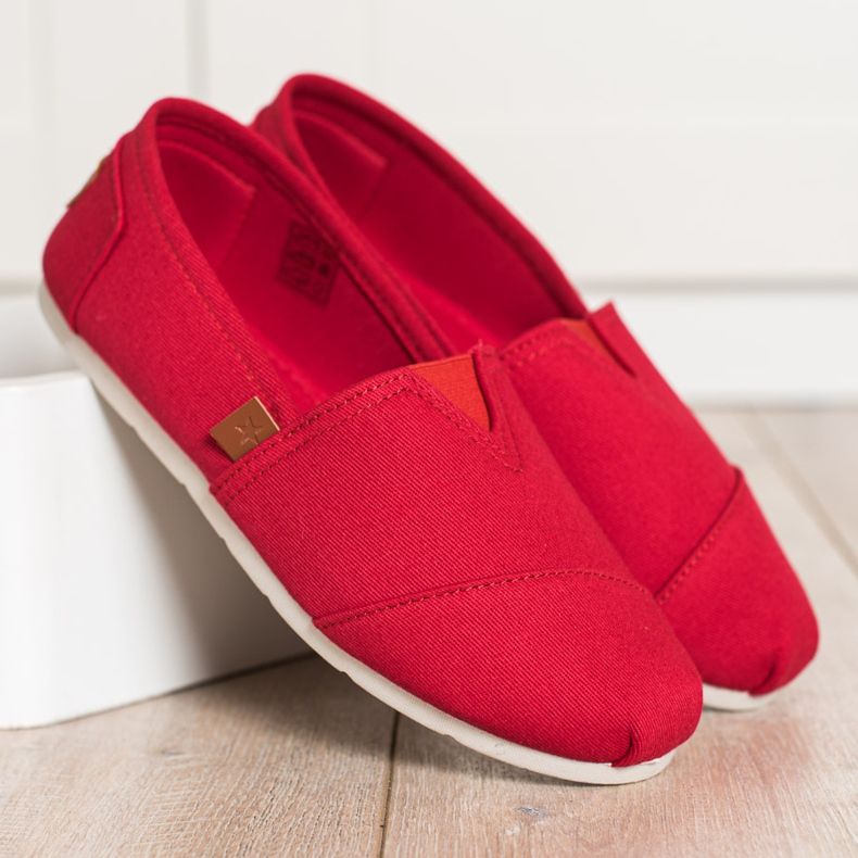SHELOVET Sneakers rosse senza lacci rosso 1