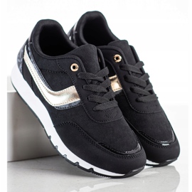 SHELOVET Scarpe sportive nere nero 1