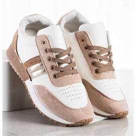 SHELOVET Scarpe da ginnastica casual bianco multicolore 1