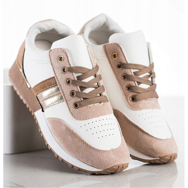 SHELOVET Scarpe da ginnastica casual bianca multicolore 1
