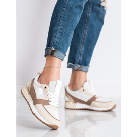 SHELOVET Sneakers BIANCHE E BEIGE alla moda bianco 1