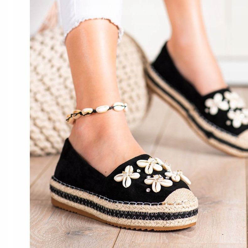 Seastar Espadrillas Con Conchiglie nero 1