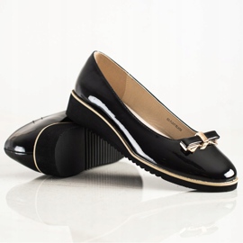 Goodin Scarpe brogue nere con fiocco nero 1