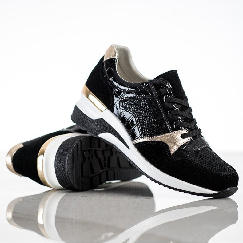 Goodin Sneakers in pelle allacciate nero multicolore 1